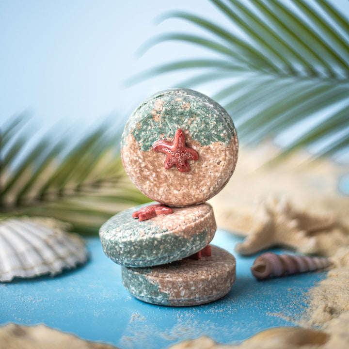 Beach Bum Shampoo Bar - Spicy musky handcrafted shampoo bar with argan oil, cocoa butter, and oat oil