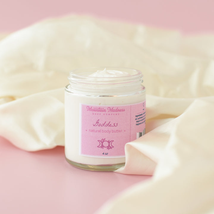 Goddess Body Butter - Vanilla, amber, and chocolate handcrafted body butter with shea butter, jojoba oil, and cocoa butter