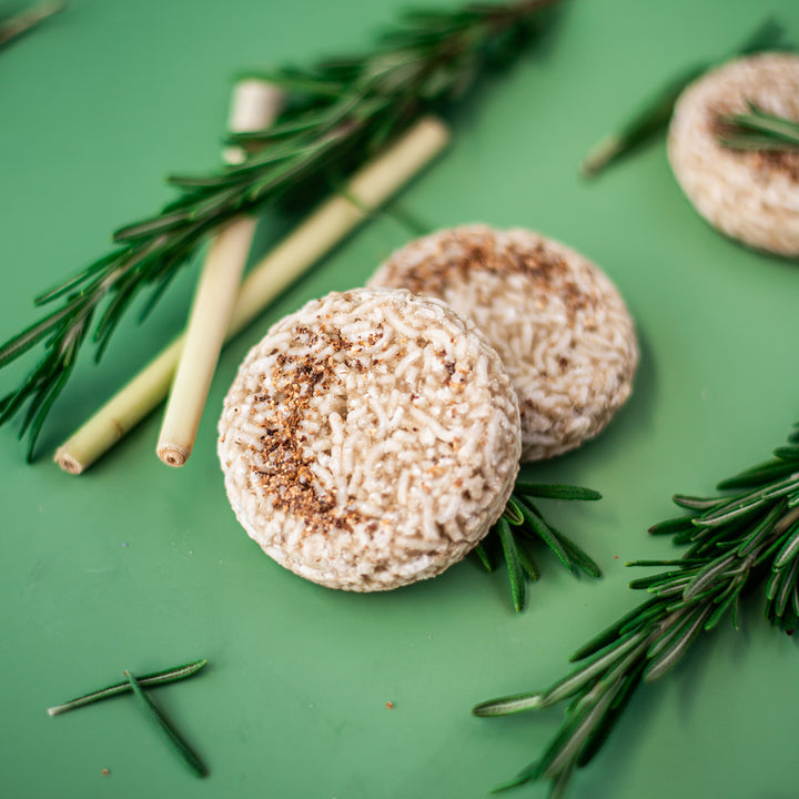 Rosemary Lemongrass Shampoo Bar - Citrus and herbal handcrafted shampoo bar with rosemary and lemongrass essential oils