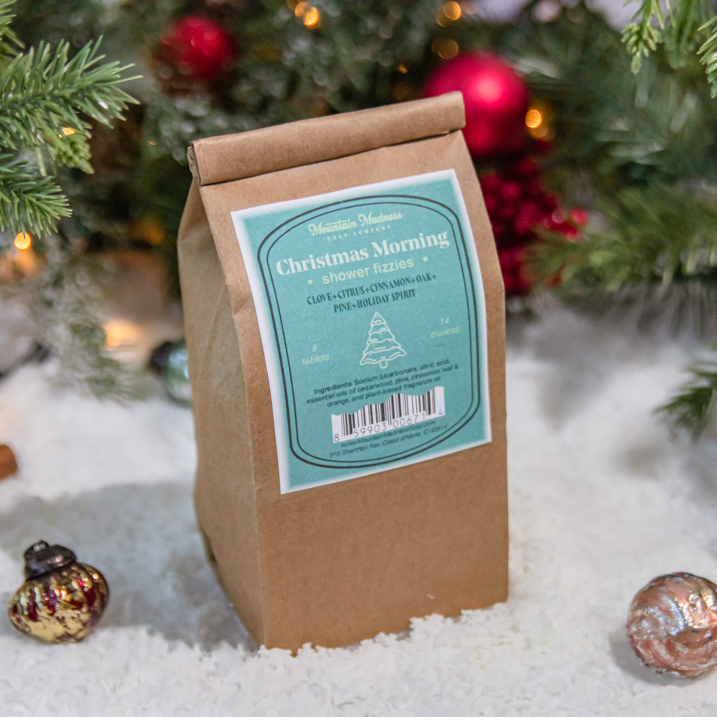 Christmas Morning Shower Fizzies