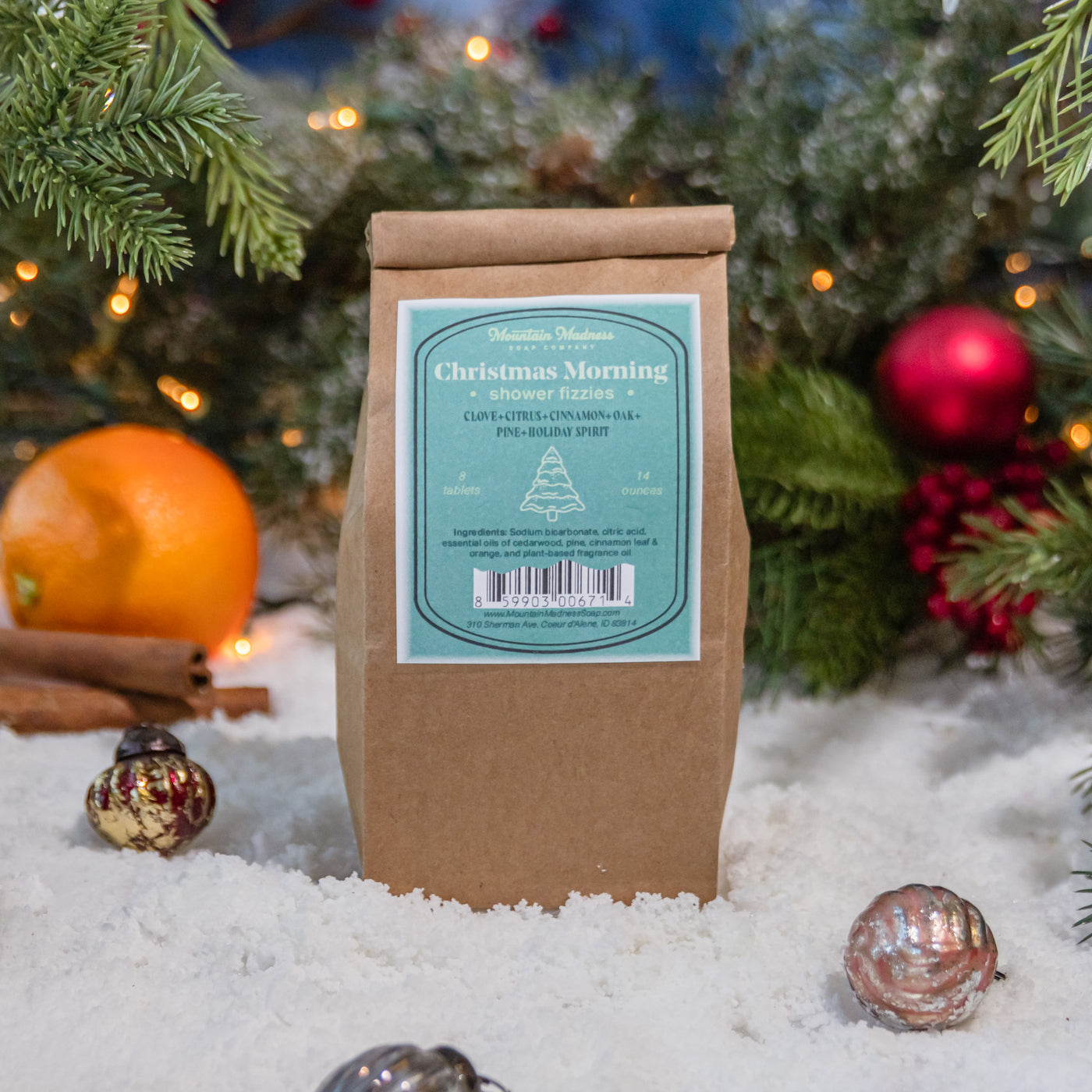 Christmas Morning Shower Fizzies