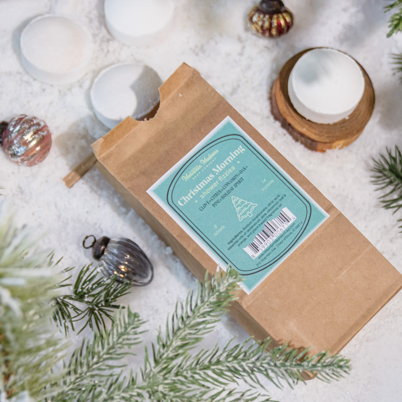 Christmas Morning Shower Fizzies