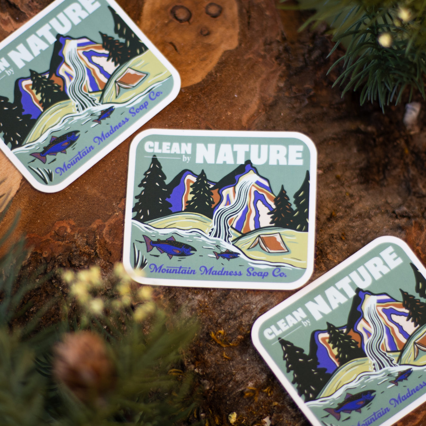 Clean By Nature Vinyl Sticker