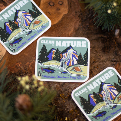 Clean By Nature Vinyl Sticker