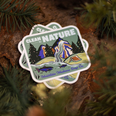 Clean By Nature Vinyl Sticker