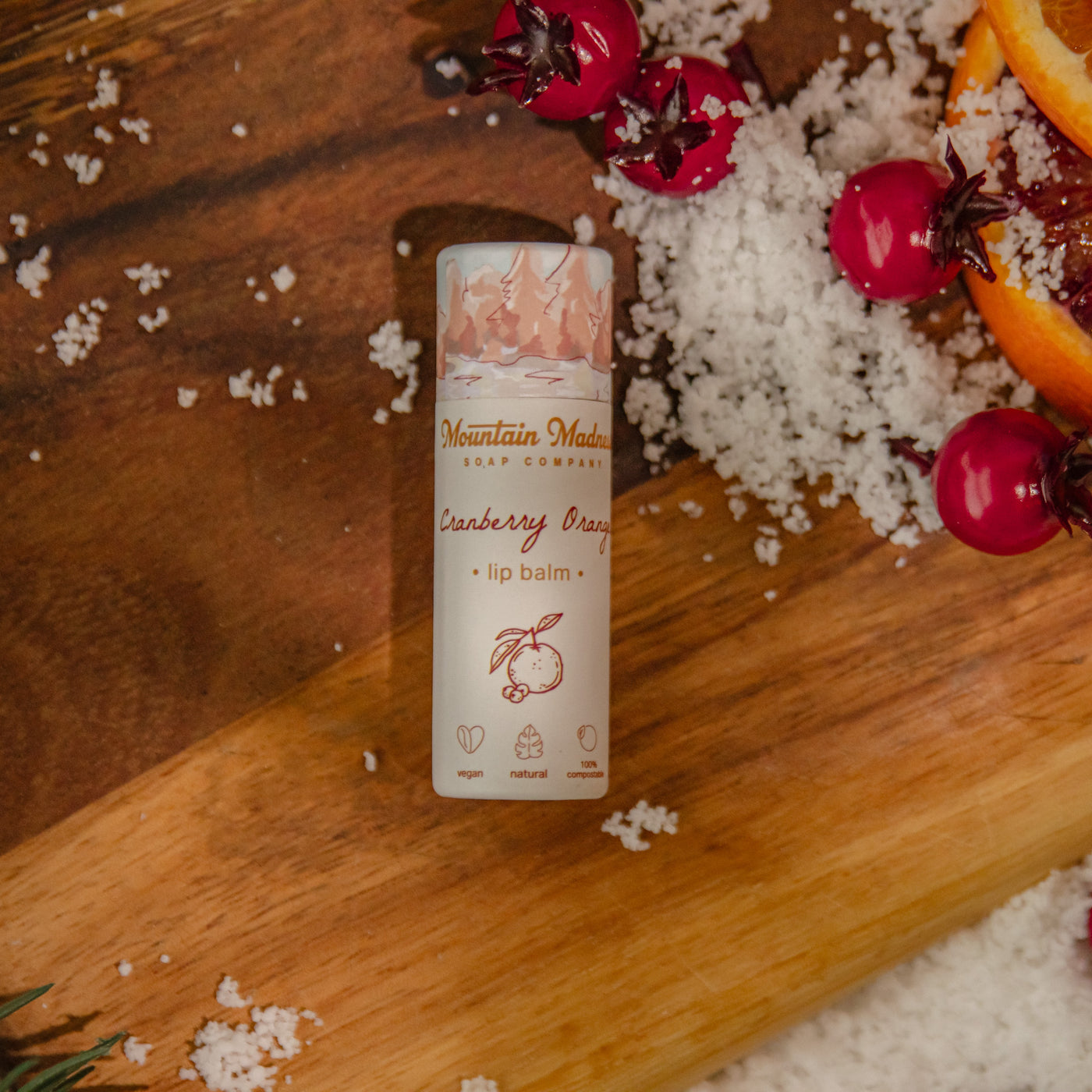 Cranberry Orange Lip Balm