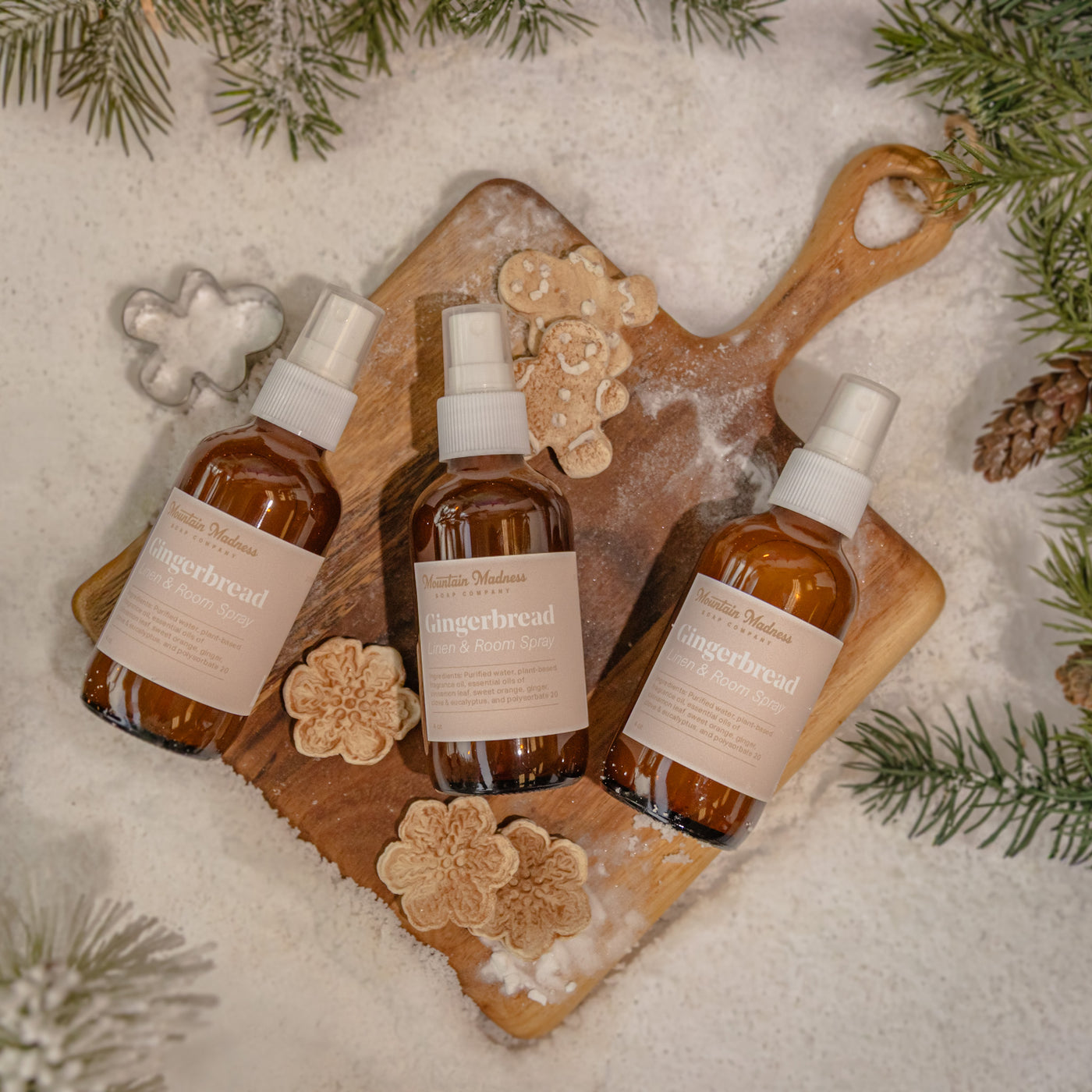 Gingerbread Linen + Room Spray