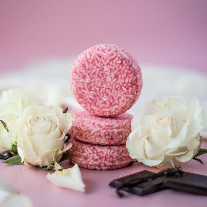 Goddess Shampoo Bar - Vanilla, amber, and chocolate foodie scent handcrafted shampoo bar with argan oil and cocoa butter