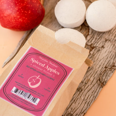 Spiced Apples Shower Fizzies