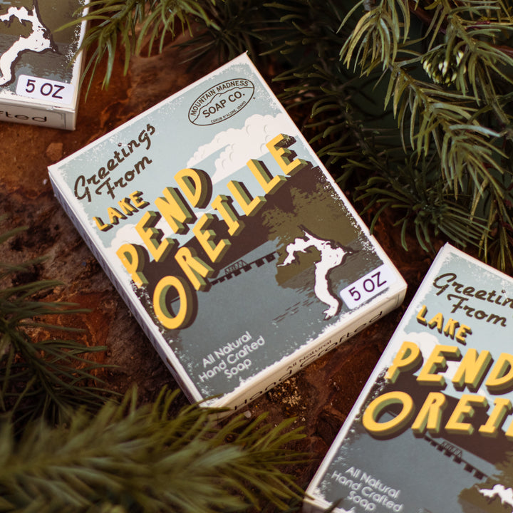 Lake Pend Oreille Soap - Clean & Fresh floral handcrafted bar soap made with sustainable palm oil, coconut oil, and olive oil