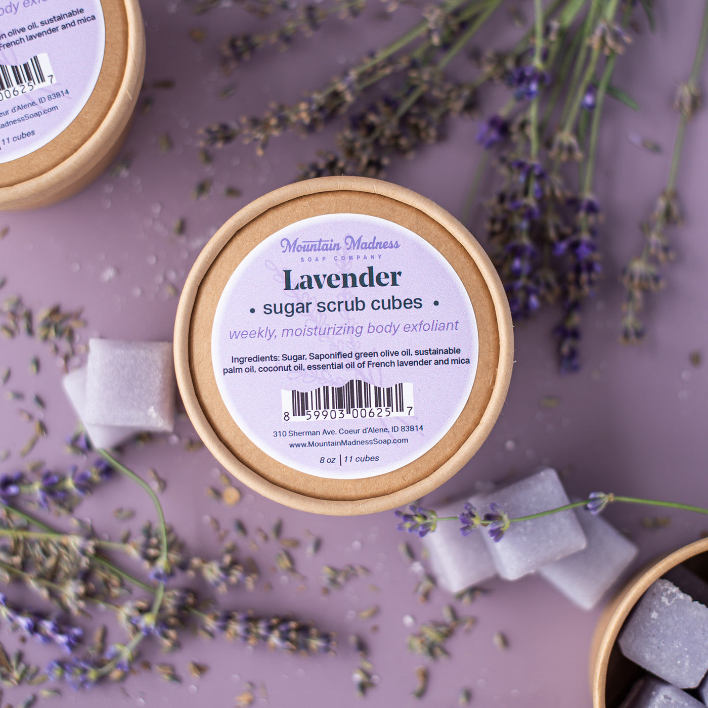 Lavender Sugar Scrub Cubes