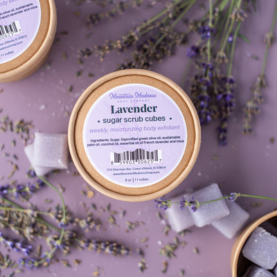 Lavender Sugar Scrub Cubes