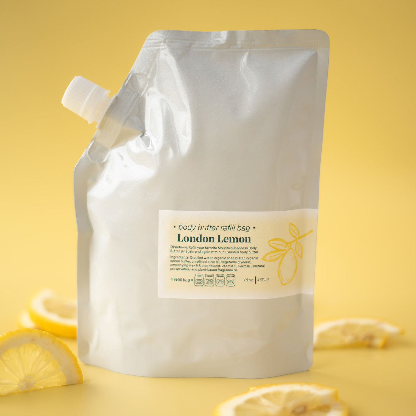London Lemon Body Butter- 16oz Refill