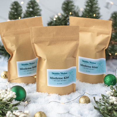 Mini Bath Bombs- Mistletoe Kiss (set of 6)
