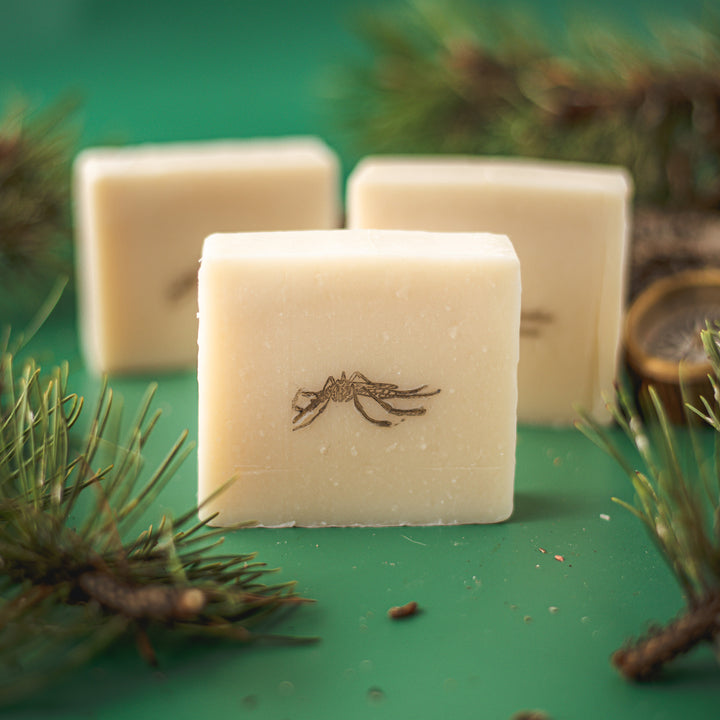 Bug Off Soap Bar - citrus and herbal handcrafted soap with citronella and sustainable palm oil