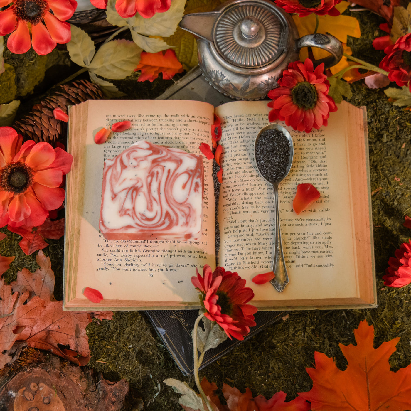 Pressed Poppies Soap