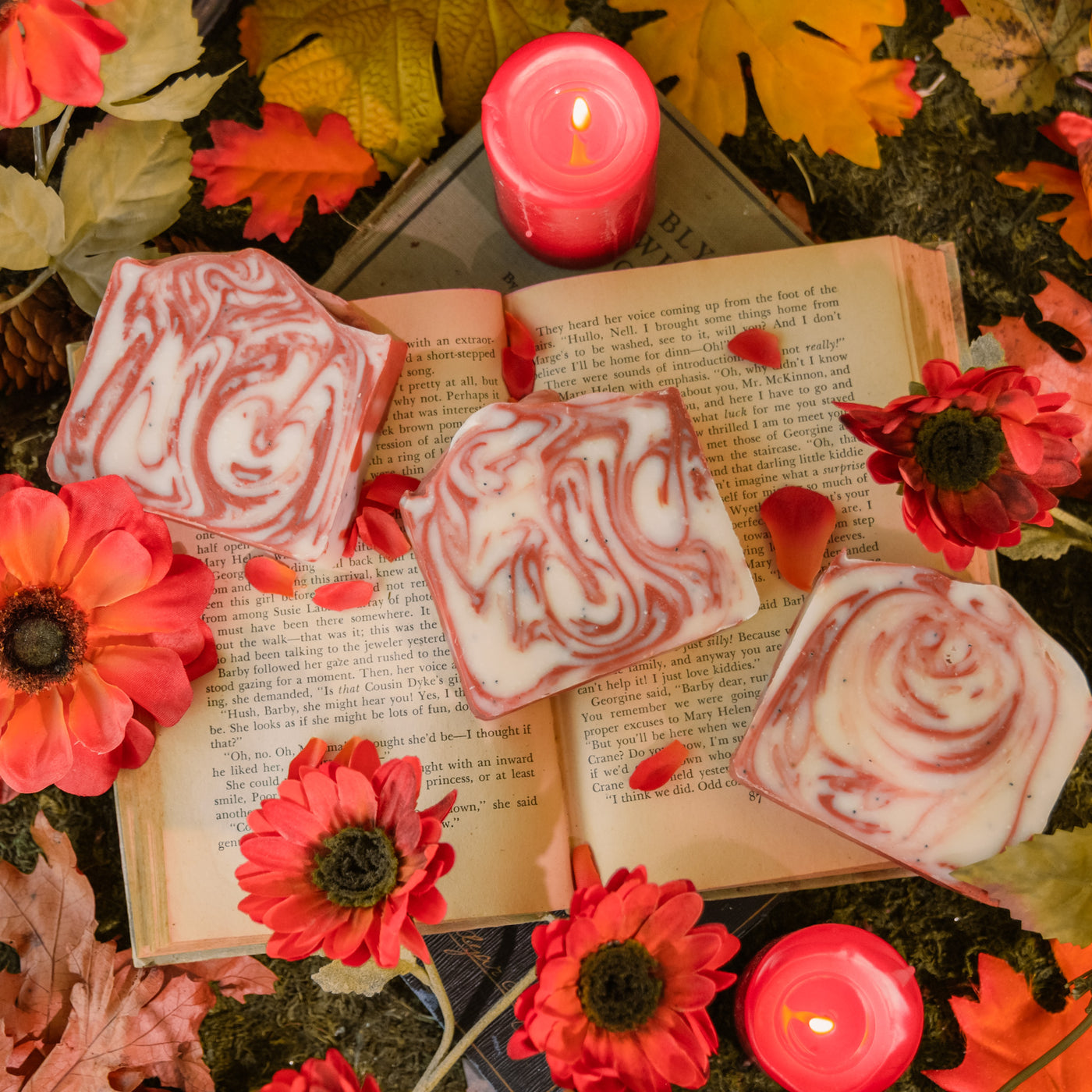 Pressed Poppies Soap