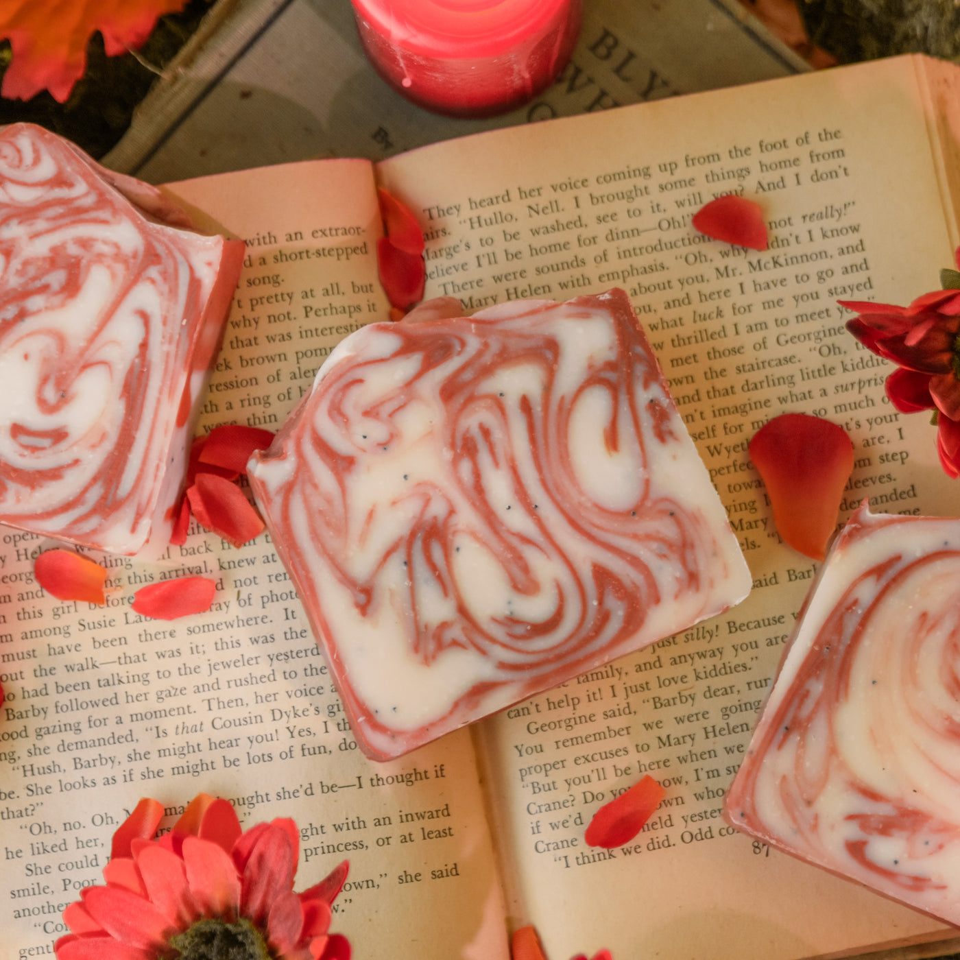 Pressed Poppies Soap
