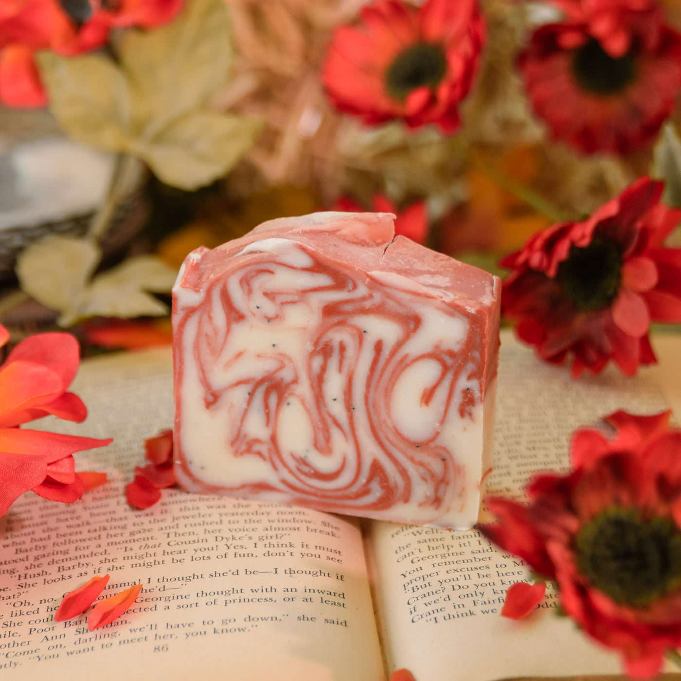Pressed Poppies Soap
