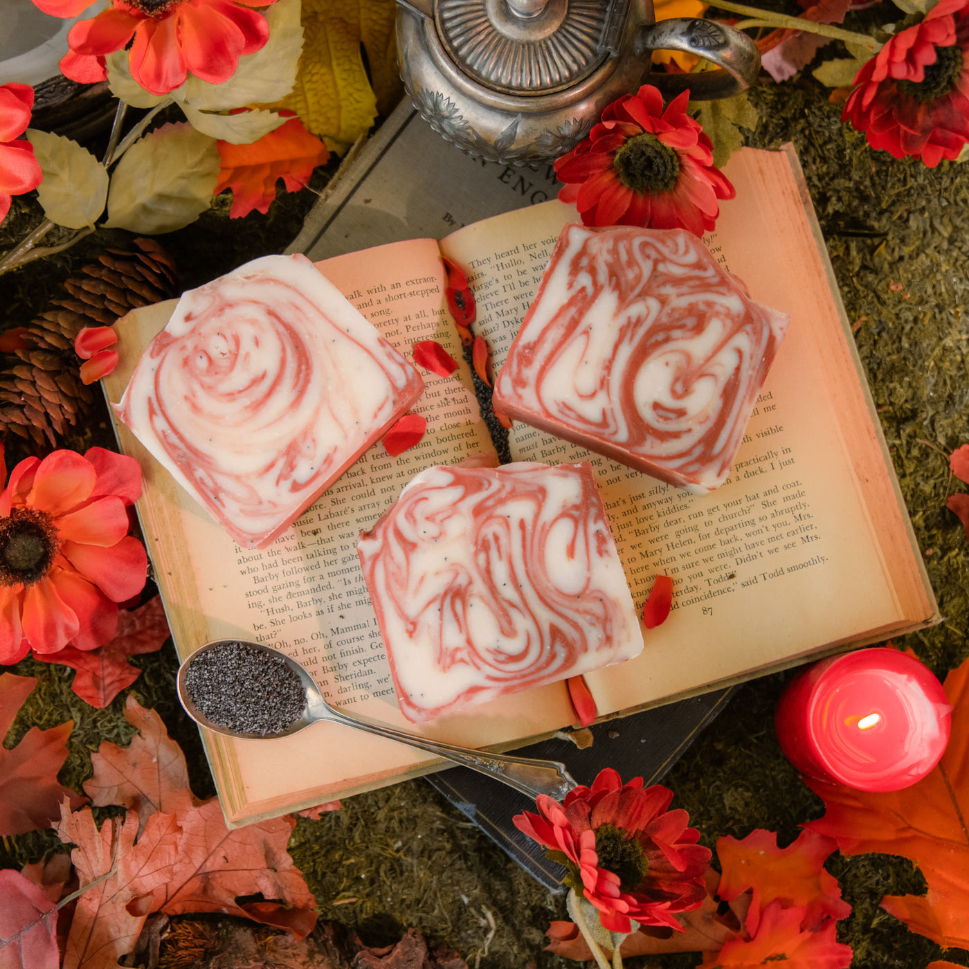 Pressed Poppies Soap