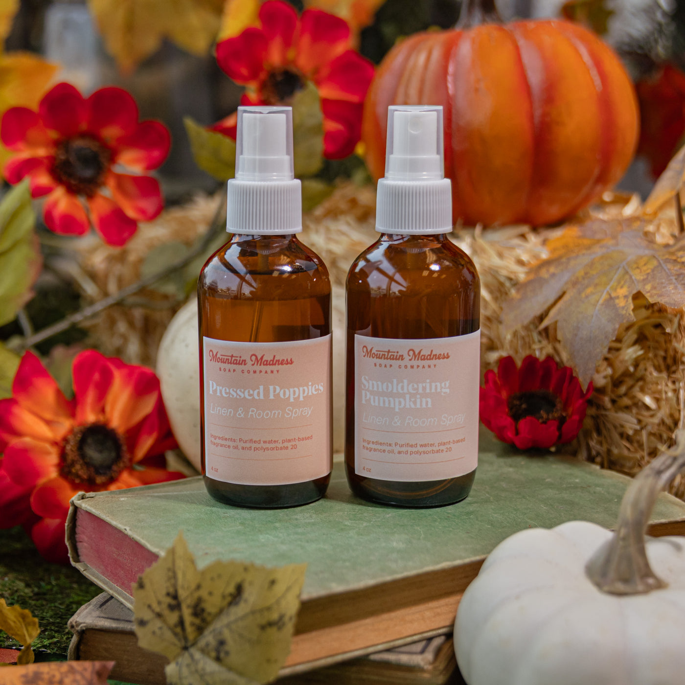 Pumpkin + Poppies Linen & Room Spray Bundle