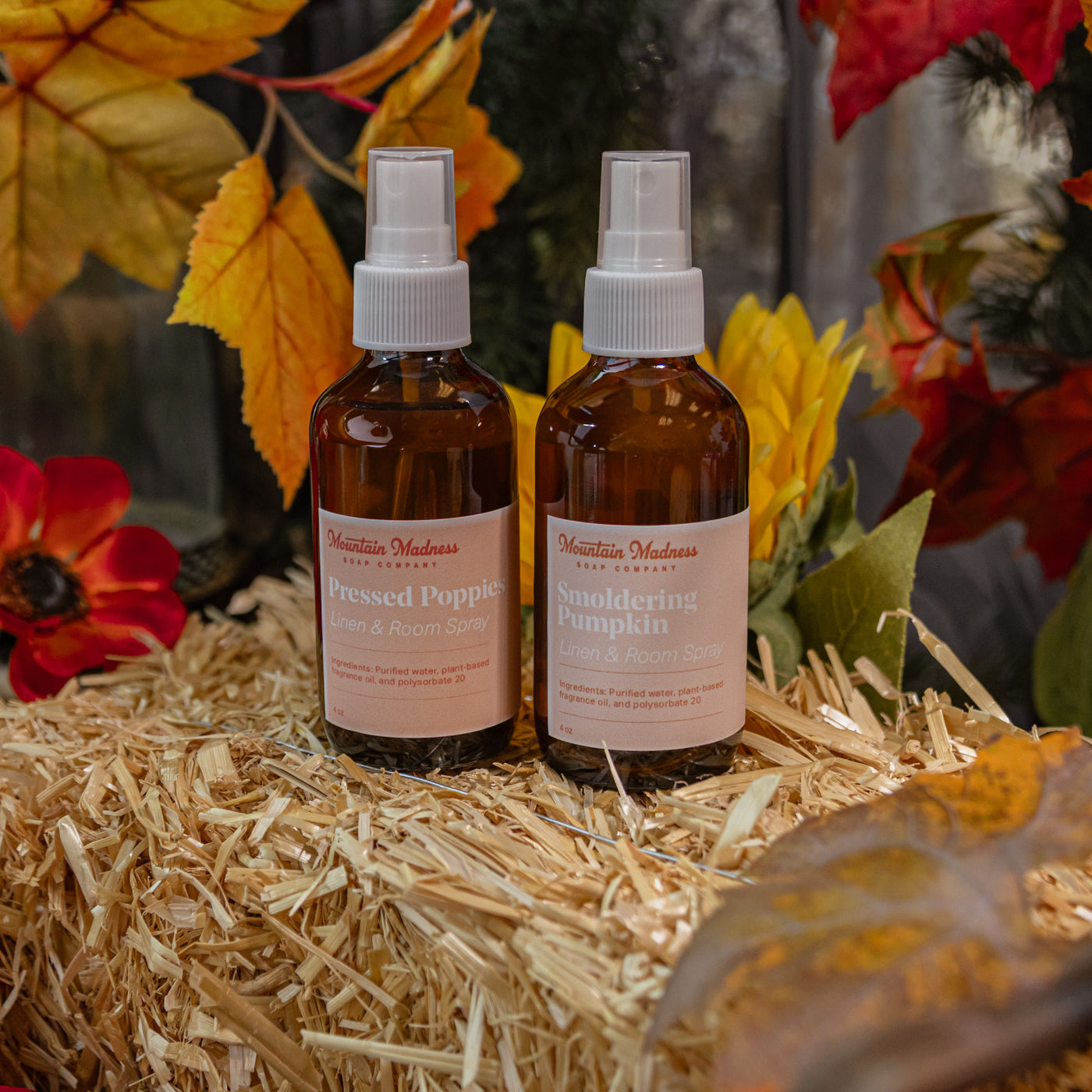 Pumpkin + Poppies Linen & Room Spray Bundle