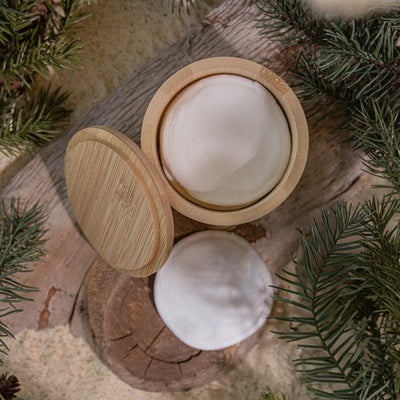 Reusable Facial Rounds with Wash Bag and Bamboo Storage Box