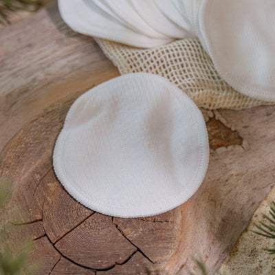 Reusable Facial Rounds with Wash Bag and Bamboo Storage Box