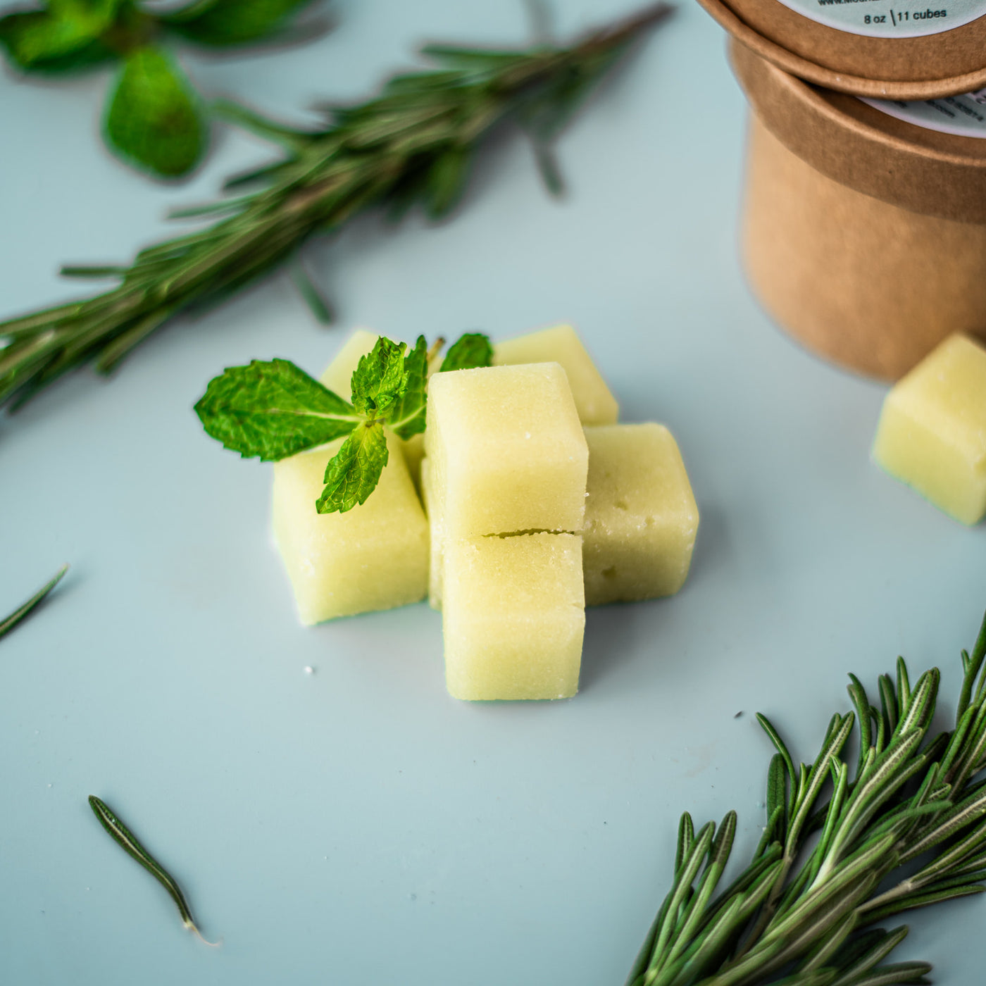 Rosemary Mint Sugar Scrub Cubes