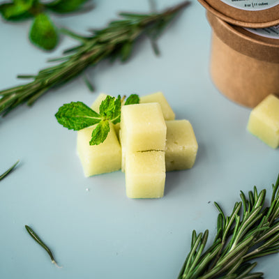 Rosemary Mint Sugar Scrub Cubes