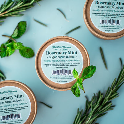 Rosemary Mint Sugar Scrub Cubes