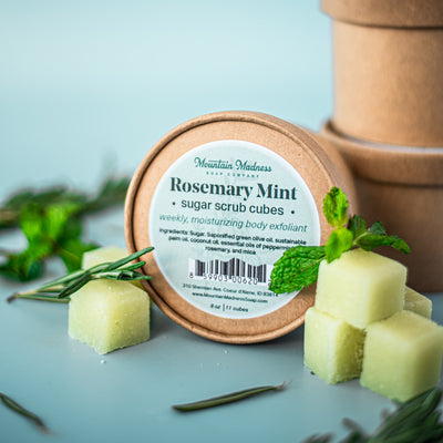 Rosemary Mint Sugar Scrub Cubes
