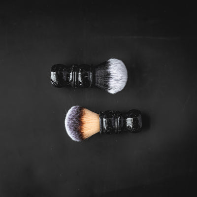 Black Marble Synthetic Shaving Brush