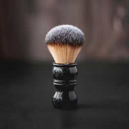 Black Marble Synthetic Shaving Brush – Natural