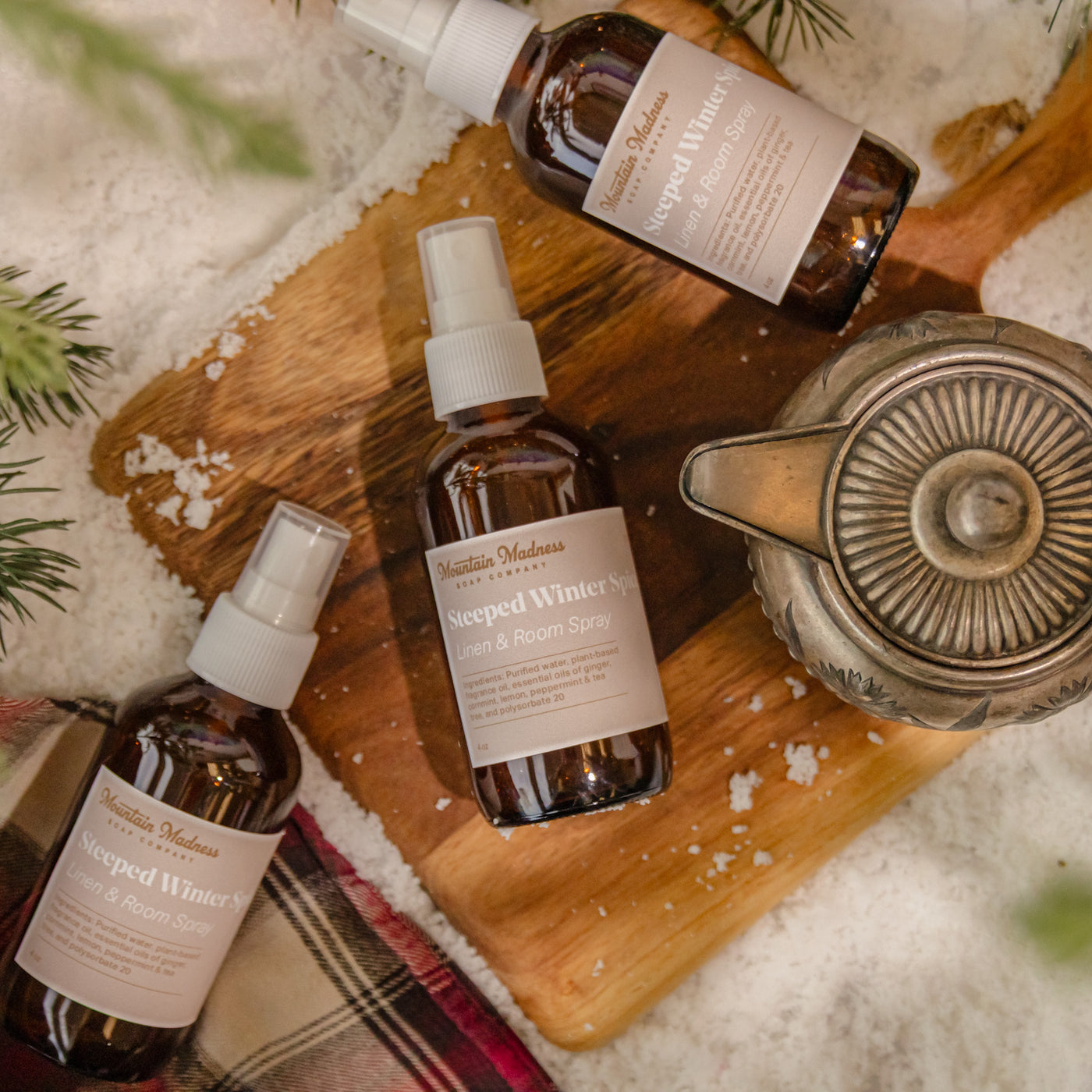 Steeped Winter Spice Linen + Room Spray