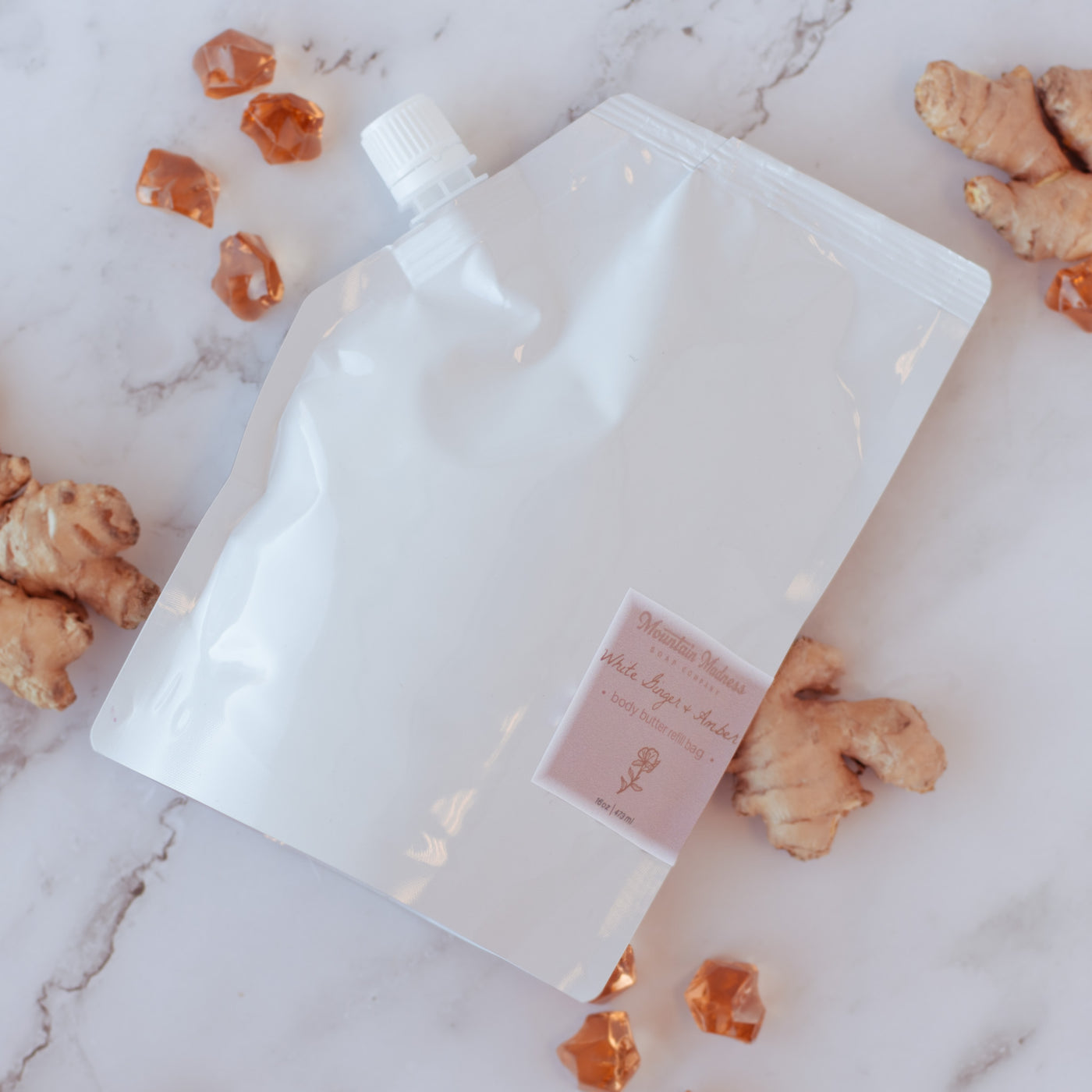 White Ginger & Amber Body Butter- 16oz Refill