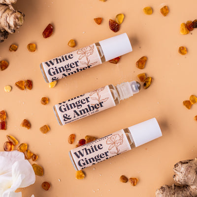 White Ginger & Amber Perfume Rollerball
