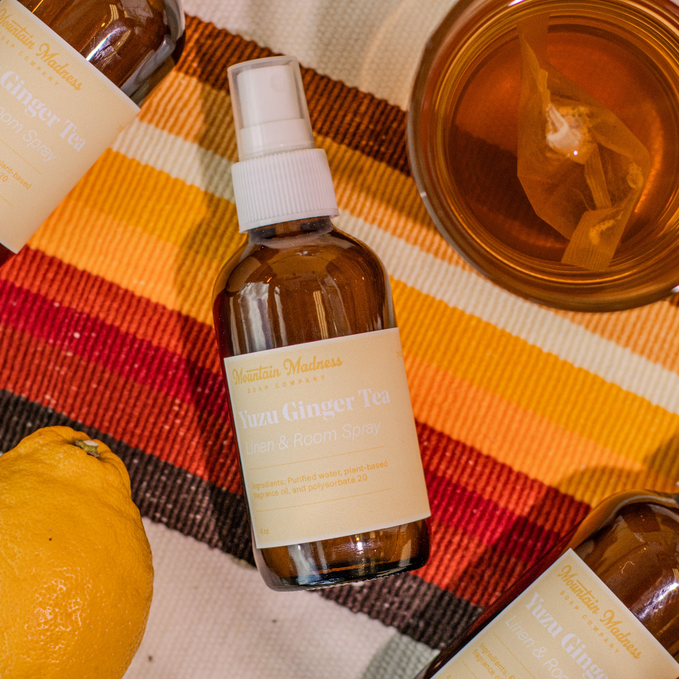 Yuzu Ginger Tea Linen + Room Spray