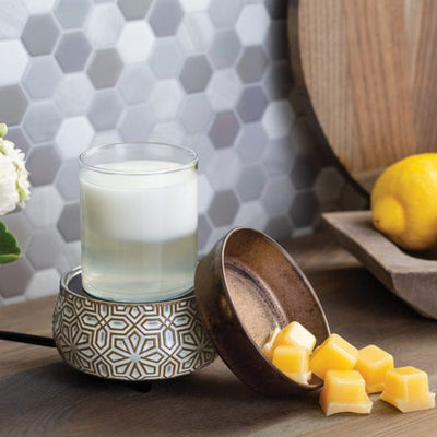 2 in 1 Classic Warmer - Bronze Geometric