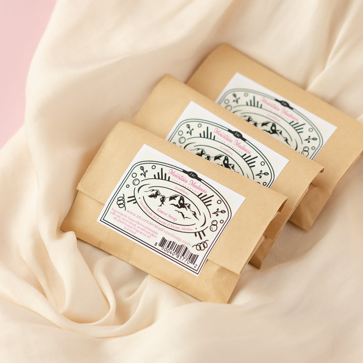Goddess Guest Soap - Foodie, musky handcrafted bar soap with sustainable palm oil, coconut oil, and olive oil