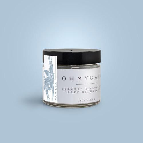 Vanilla Natural Deodorant - Foodie scent handcrafted deodorant with organic arrowroot powder, coconut oil, and shea butter