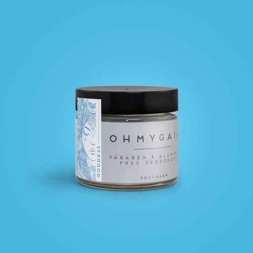Goddess Natural Deodorant - Foodie musky handcrafted deodorant with vanilla, amber, chocolate, coconut oil and shea butter